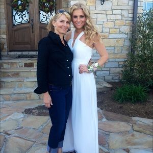 White Ivanka Trump Prom Dress Size 6